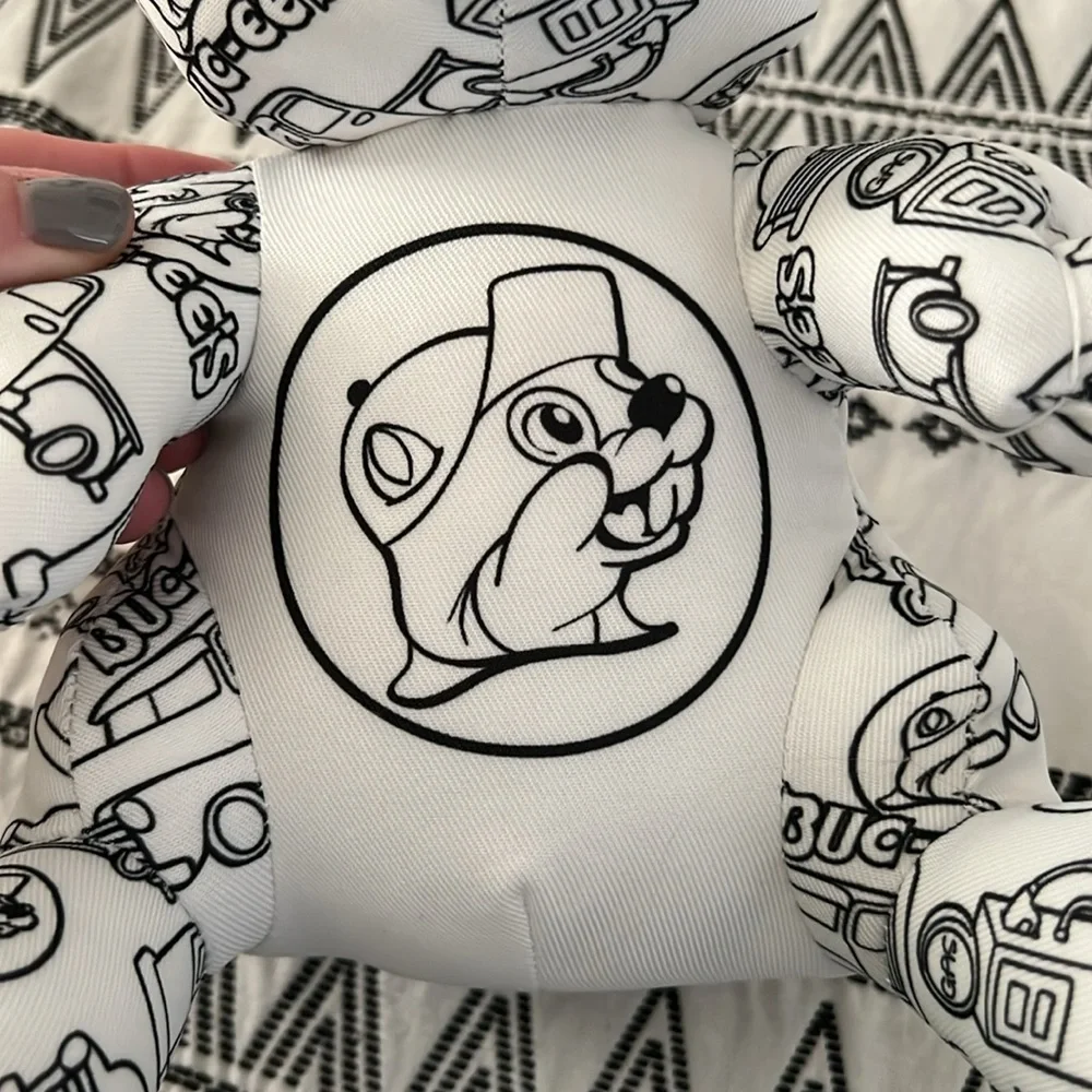 Buc-ees Beaver stuffed animal coloring with hat